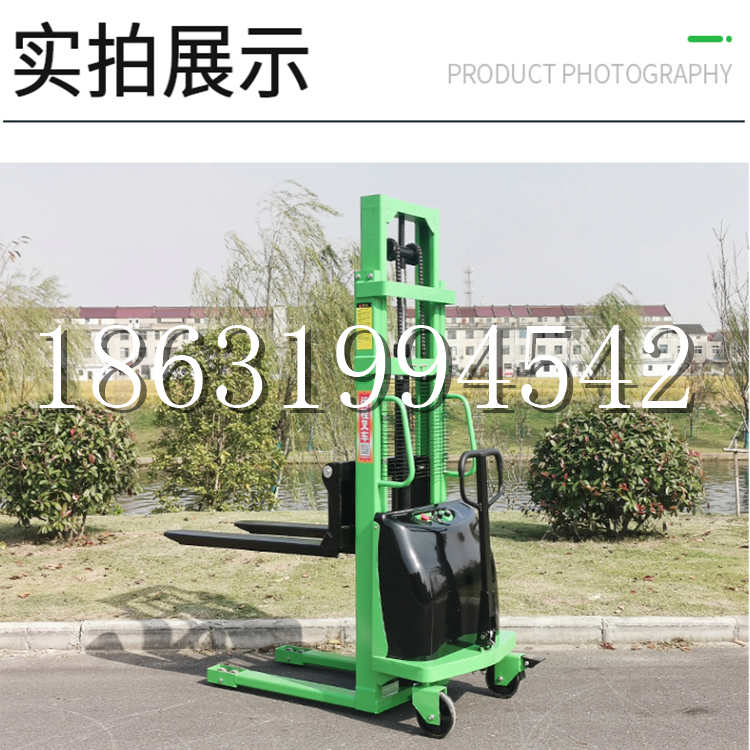 林西县电动叉车堆高车液压铲车电瓶1吨2吨站驾步行式小型全自动叉车